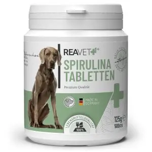 ReaVET spirulinos tabletės šunims - 500vnt