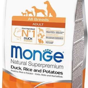 0000203 m11129 monge dry dog spec line all breeds adult duck rice potatoes 25 kg