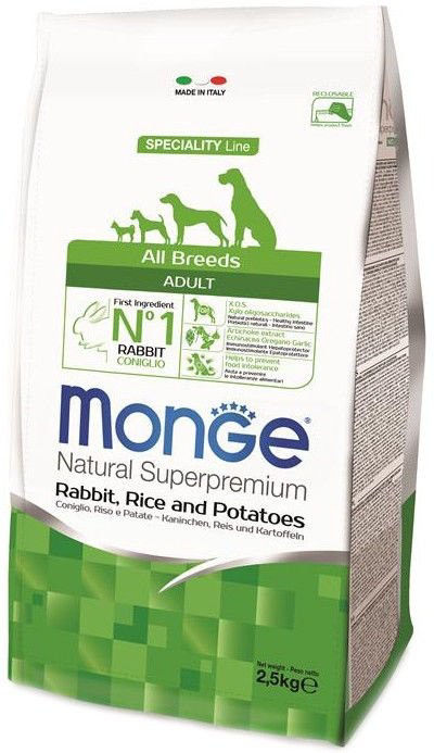 0000204 m11143 monge dry dog spec line all breeds adult rabbit rice potatoes 25 kg