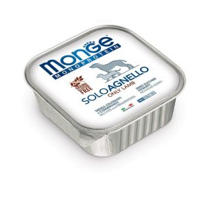 0000212 m14151 monge monoproteico solo wet dog pate 100 lamb 150 g