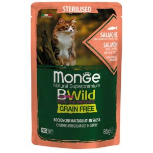 0001206 m12782 monge bwild cat pouches grfr adult sterilised salmon shrimps and vegetables 85 g 28