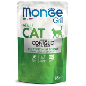 0001210 m13611 monge grill cat pouches adult rabbit 85 g 28