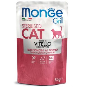 0001213 m13642 monge grill cat pouches sterilised veal 85 g 28