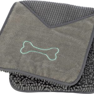 0003075 trixie ranksluostis kailiui su kisenemis rankoms mikropluostas 78x32 cm pilkas