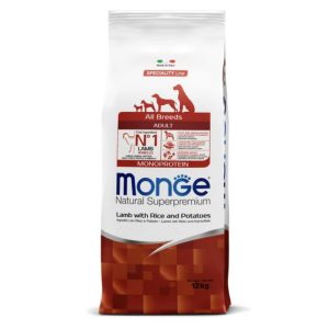0003775 m11327 monge dry dog spec line all breeds adult lamb rice potatoes 12 kg