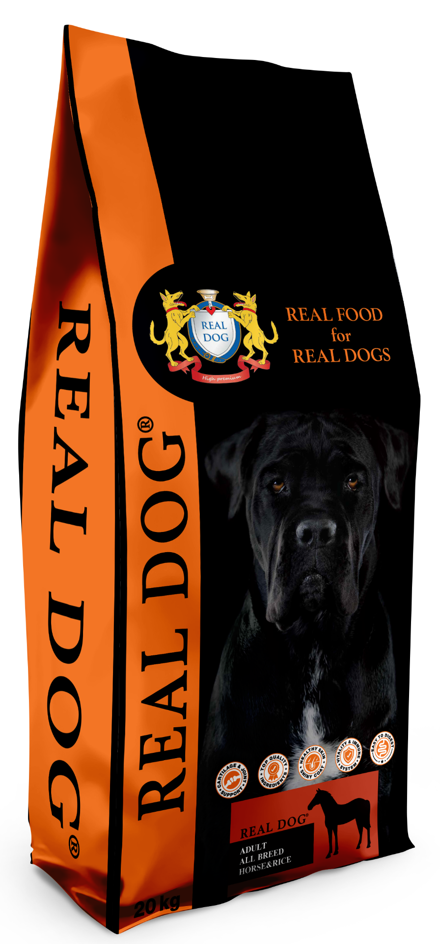 0003844 rd70141 real dog adult all breeds horse rice 20kg