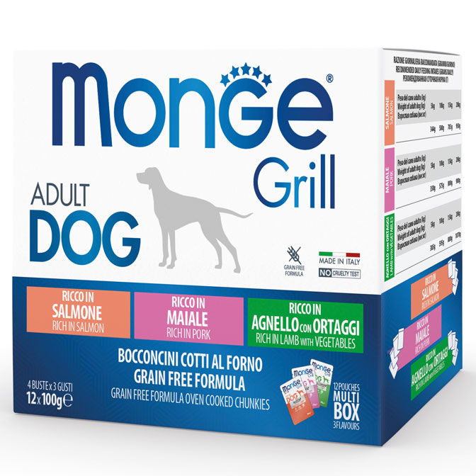 0004828 m17503 monge grill mix dog adult salmonporklamb 100gx12