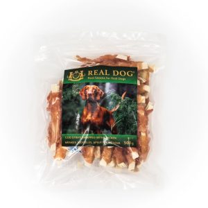0005005 rd 117 real dog snacks menkes juosteles apsuktos vistiena 500g
