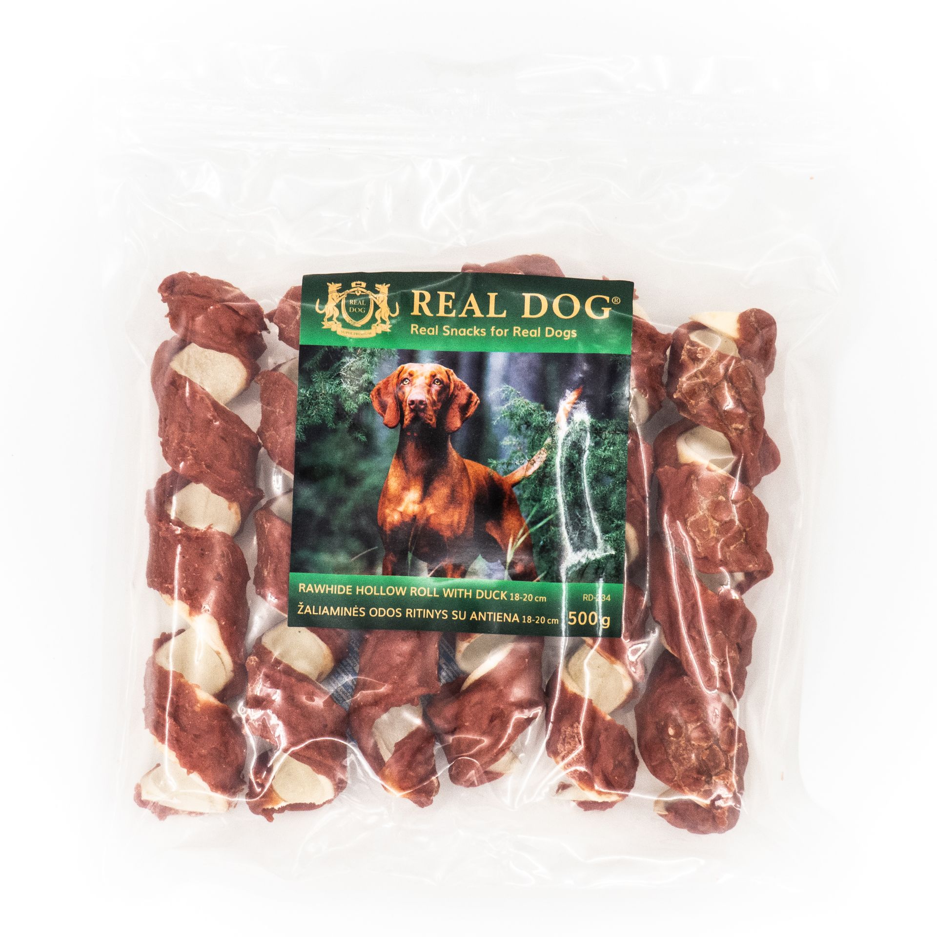 0005017 rd 234 real dog snacks zaliamines odos spyruokle su antiena 18 20 cm 500 g
