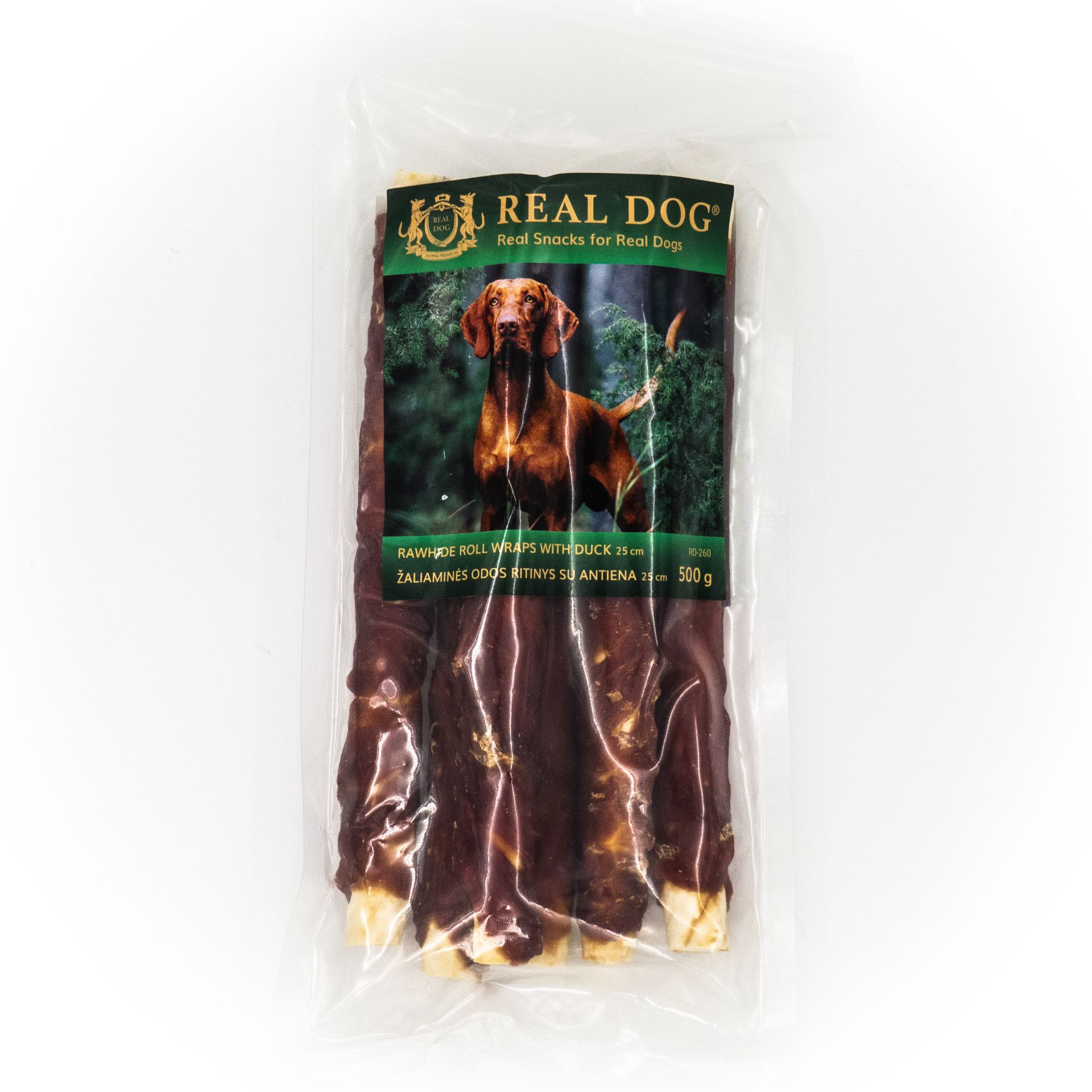 0005019 rd 260 real dog snacks zaliamines odos ritinys su antiena 25cm 500g