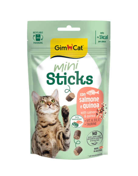GIMCAT MINI STICKS WITH SALMON & QUINOA 50 G