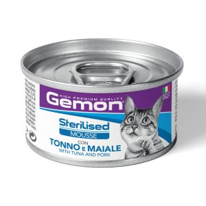 0005207 g01046 gemon wet cat mousse sterilised tunapork 85 g pak24