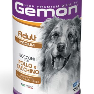 0005433 g87927 gemon wet dog chunks adult medium chicken turkey 1250 g