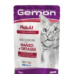 0005443 g00919 gemon wet cat pouches chunkies adult beef vegetables 100 g