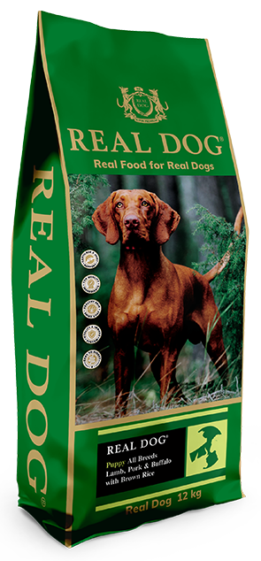0005575 rd70226 real dog sp puppy all breeds lamb pork buffalo with brown rice 12 kg
