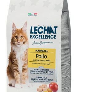 0005647 le60165 lechat exc hairball sausas pasaras katems su vistiena 15kg pak6