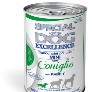 0005648 se60387 special dog exc konservai mini sunims gabaleliai su triusiena 400g pak24