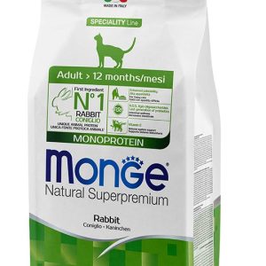 Monge Monoprotein Rabbit super premium pašaras katėms su triušiena 1,5kg
