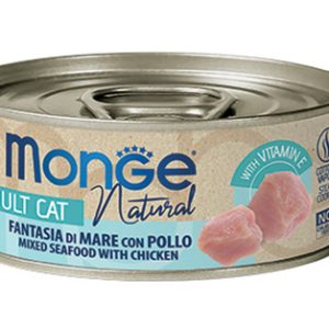 0005851 m07269 monge natural wet cat cans seafood mixed with chicken 80 g