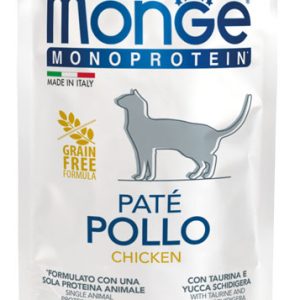 Monge Monoprotein Adult begrūdis konservuotas pašaras katėms 85g