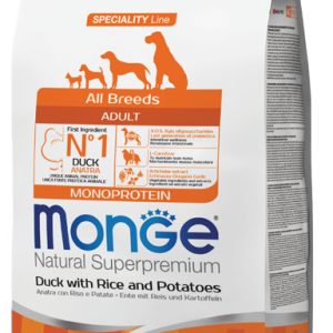 0005891 m11136 monge dry dog spec line all breeds adult duck rice potatoes 12 kg