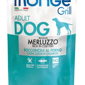 0005904 m13130 monge grill dog pouches codfish 100 g