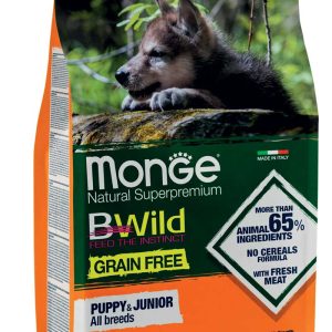 0005925 m04787 monge dry dog puppyjunior grain free duck potatoes 25 kg