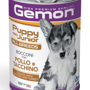 0005950 g87866 gemon wet dog chunks junior chicken turkey 415 g
