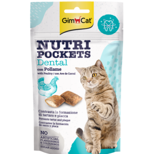 GimCat Nutri Pockets Dental skanėstai katėms 60g