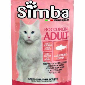 0006016 s09379 simba wet cat pouch chunkies salmon dory 100 g