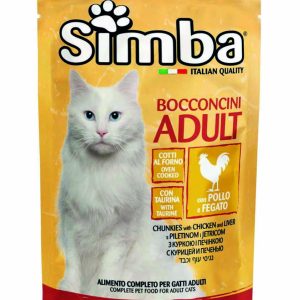 0006019 s09355 simba wet cat pouch chunkies chicken liver 100 g