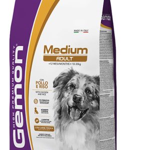 0006021 g86074 gemon dry dog medium adult chicken 3 kg