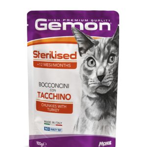 0006026 g00889 gemon wet cat pouches chunkies sterilised turkey 100 g