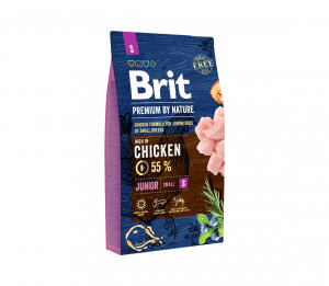 Brit Premium By Nature Junior S sausas pašaras šunims 8 kg