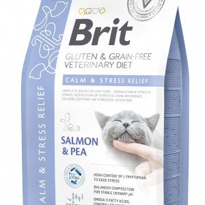 Brit GF Veterinary Diets Cat Calm Stress Relief sausas pašaras katėms 2kg