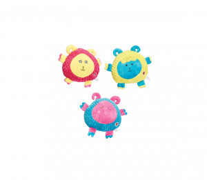 Žaislas medžiaginis "Calypso Cuties" cypsintis apvalus 17cm