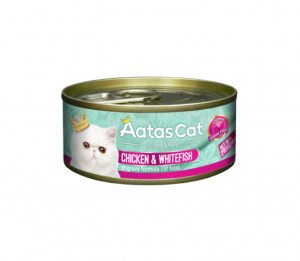 Aatas Cat Creamy konservuotas pašaras katėms Chicken&Whitefish 80g