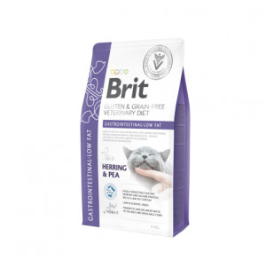 Brit GF Veterinary Diets Cat Gastrointestinal-Low fat sausas pašaras katėms 2kg
