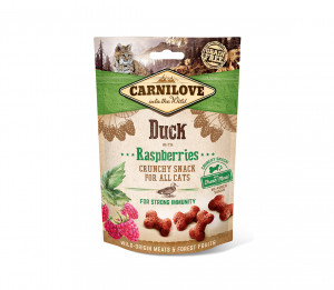 Carnilove Cat skanėstas Duck with Raspberries with fresh meat 50g