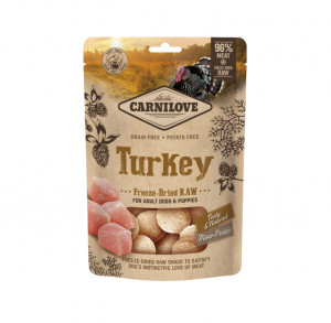 Carnilove Dog skanėstas šunims Freeze-dried Raw Turkey 60g AKVANAMAI