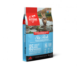 Orijen Six Fish Cat sausas pašaras katėms 5,4 kg
