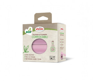 Record suyrantys rožiniai maišeliai ekskrementams