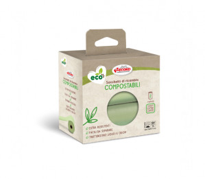 Record suyrantys žali maišeliai ekskrementams