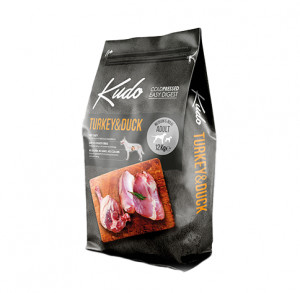Kudo Turkey&Duck Medium Maxi Adult sausas pašaras suaugusiems šunims 12 kg