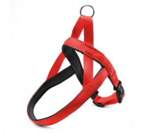 Medžiaginės raudonos petnešos 2x43-50cm AKVANAMAI