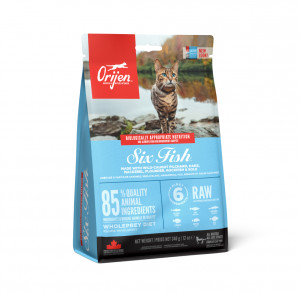 Orijen Six Fish Cat sausas pašaras katėms 340 g