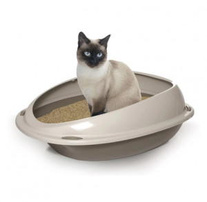 Tualetas katei su rėmu 57x40x19 cm pilkas