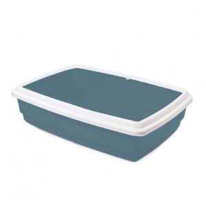 Tualetas katei su rėmu 54x40x14 cm mėlynas