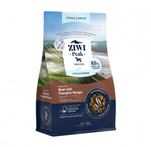 Ziwi Peak Steam&Dried Dog Beef with Pumpkin sausas pašaras šunims 1,5 kg