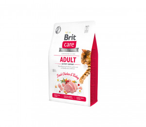 Brit Care Cat GF Adult Activity Support sausas pašaras katėms 0,4 kg